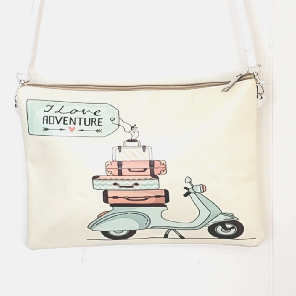 Minky Crossbody/ Wristlet All In One